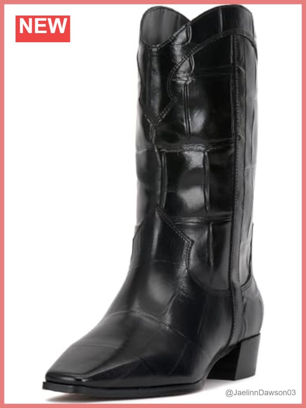 Vince Camuto Women's Prilie Leather Mid-Calf Equestrian Boots, Pointed Toe